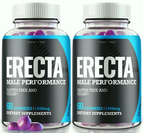 (2 Pack) Erecta Male Health Gummies to Enhance Male Performance and Vitality
