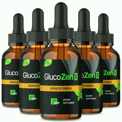 (5 Pack) GlucoZenX Drops, Blood Formula to Support Healthy Levels & Circulation