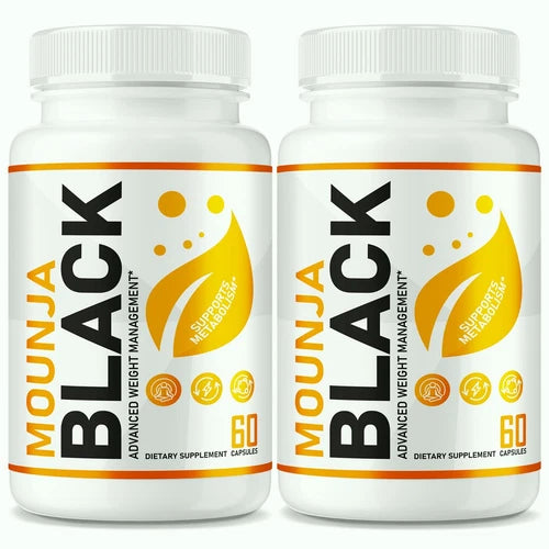 (2 Pack) Mounja Black Capsules for Weight loss, Advanced Fat-Burning Formula