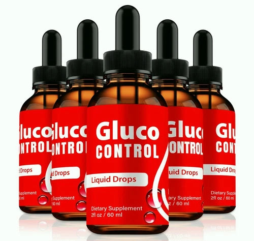 (5 Pack) Gluco Control Liquid Drops, GlucoControl for Blood Sugar & Pressure