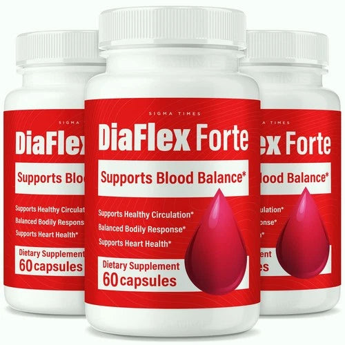 (3 Pack) DiaFlex Forte Capsules, DiaFlexForte Blood Health Support Formula