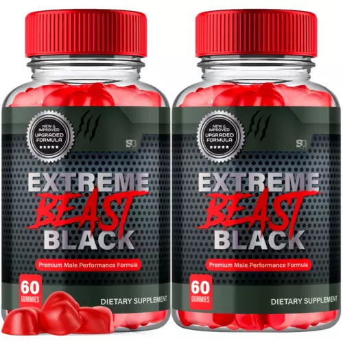 Extreme Beast Black Premium Male Performance Formula (2 Pack)