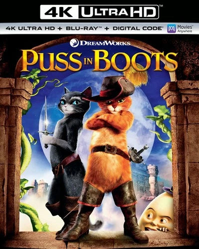 Puss in Boots 4K UHD Blu-ray Antonio Banderas NEW