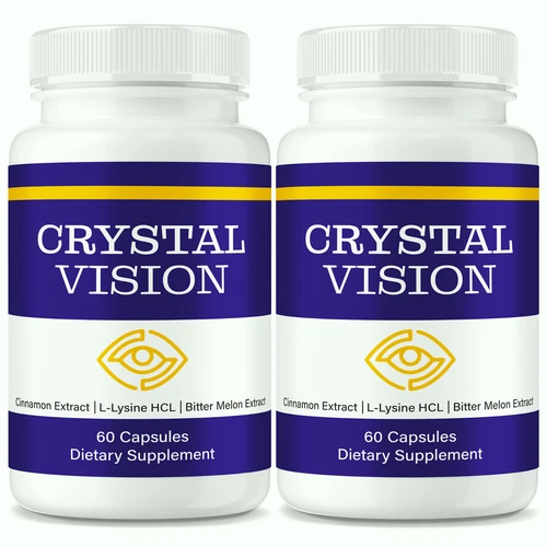 (2 Pack) Crystal Vision Capsules, Advanced Vision Support Formula for Eye Health