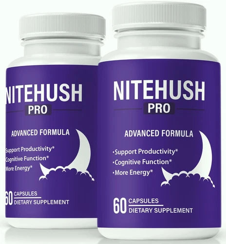 (2 Pack) NiteHush Pro Capsules, NiteHush Sleep Aid Pills for Energy & Stress Sup
