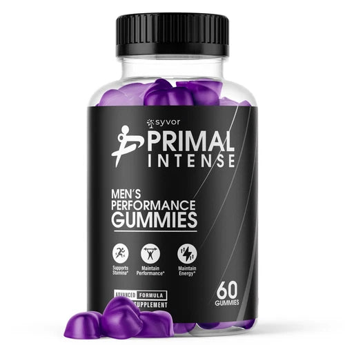 (1 Pack) Primal Intense Male Gums Advanced Formula Vitamin Supplement 60 Gummies