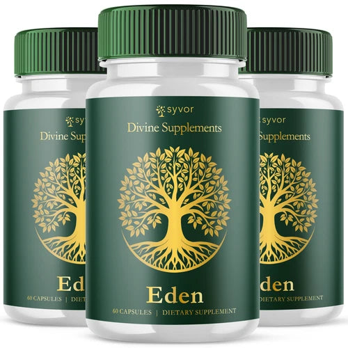 (3 Pack) Eden Advanced Formula Natural Energy & Fitness Vitamin 180 Capsules