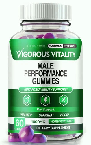 Vigorous Vitality Male Health Gummies to Boost Stamina & Endurance 60ct
