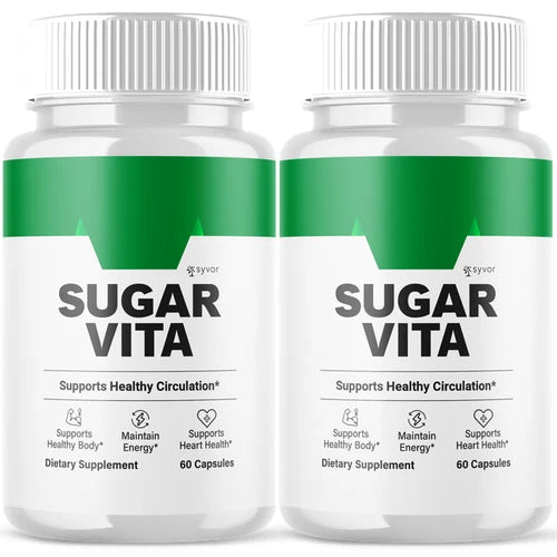 (2 Pack) Sugar Vita Blood Balance Advanced Support Glycogen Vitamin 120 Capsules