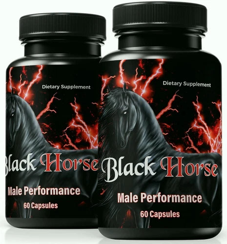 (2 Pack) Black Horse Pills for Men ed, BlackHorse to Boost Energy & Vitality