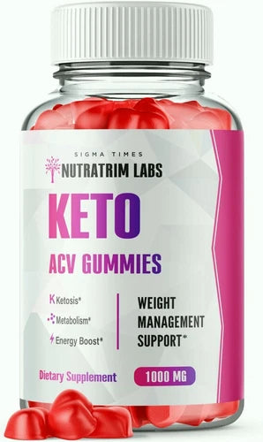 Nutratrim Labs Keto ACV Gummies to Boost Metabolism and Weight Loss 60ct