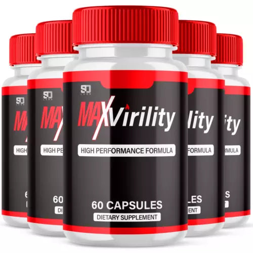 Max Virility Male Health Pills Boosts Stamina and Energy (5 Pack)