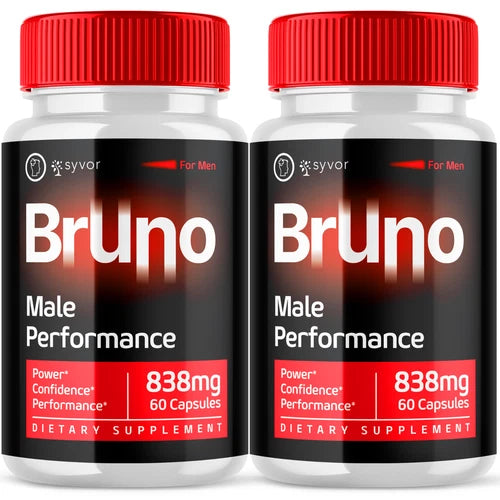 Bruno Pill for Men Advanced Male Support Natural Formula Supplement 120 Capsules