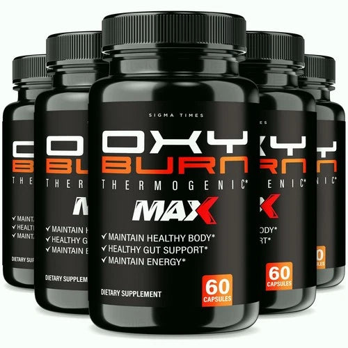 (5 Pack) Oxy Burn Max, OxyBurn Max Fat-Burner Formula for Weight Loss