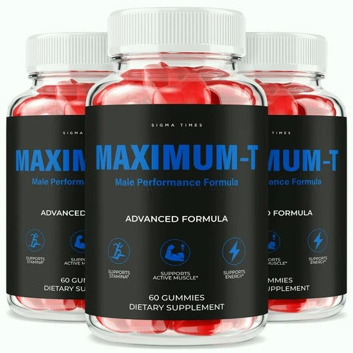 (3 Pack) Maximum-T Gummies, MaximumT Performance Gummy for Men