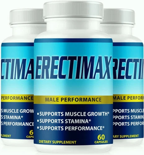 (3 Pack) Erectimax Capsules for Men, Natural Male Vitality and Wellness Support