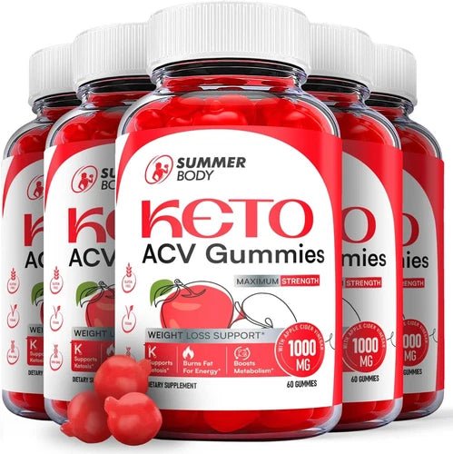 Summer Body Keto Gummies- Summer Body ACV Gummy For Weight Loss ORIGINAL -5 Pack