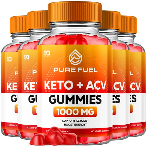 (5 Pack) Pure Fuel Keto ACV, Purefuel Keto Gummies Weight Loss (300 Gummies)