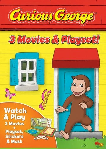 Curious George 3 Movies & Playset DVD Frank Welker