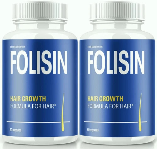 (2 Pack) Folisin Advanced Hair Growth Pills to Reduce Hair Loss and Thinning