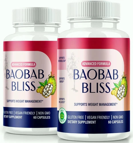 (2 Pack) Baobab Bliss Capsules for Weight Loss, BaobabBliss Coffee Keto Pills