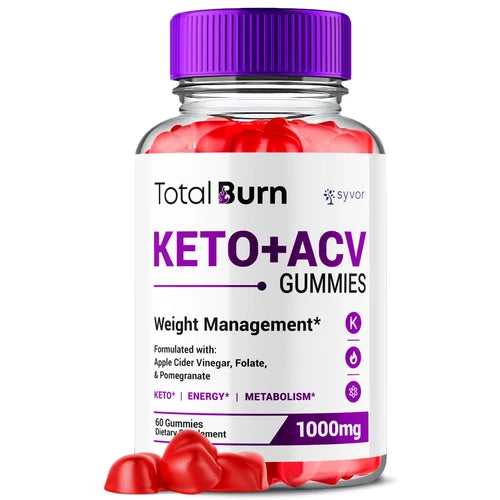 Total Burn Keto ACV Gummy Advanced 1000MG Formula Fitness Supplement 60 Gummies