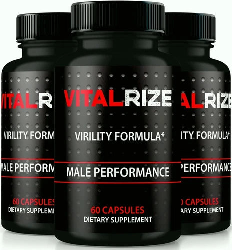 (3 Pack) Vital Rize for Men, Male Enhancement Capsules for Performance & Drive