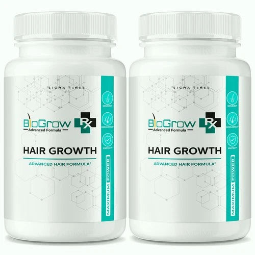 (2 Pack) BioGrow Dietary Pills to Boost Hair Growth and Strength Naturally