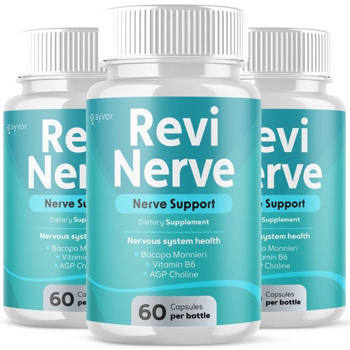 (3 Pack) Revi Nerve Nootropic All Natural Super Nerve Supplement 180 Capsules