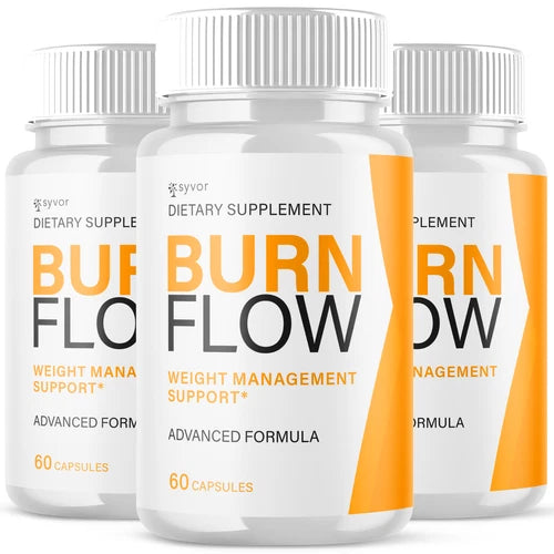 (3 Pack) Burn Flow Advanced Formula Natural Energy & Fitness Vitamin 180 Capsule