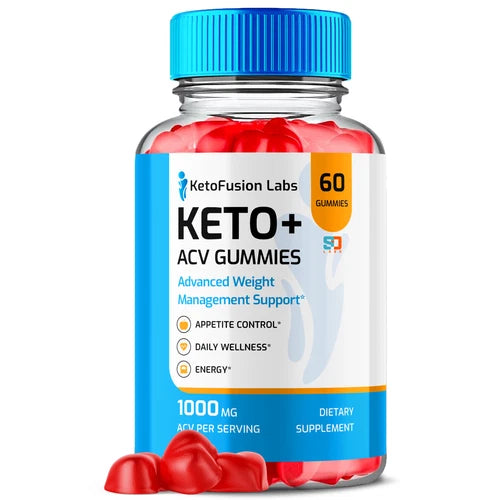 KetoFusion Labs Keto+ACV Gummies for Weight Management and Energy 60 Gummies