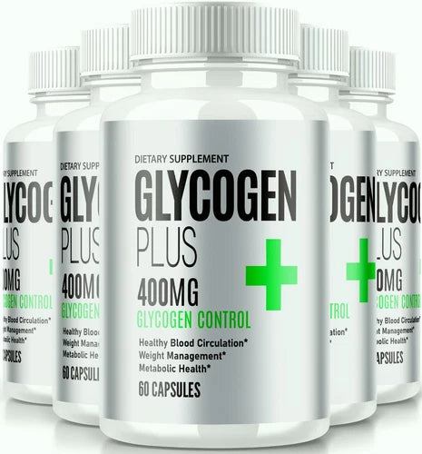 (5 Pack) Glycogen Plus Capsules, GlycogenPlus Supports Blood Pressure & Sugar