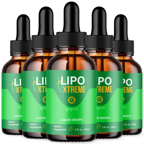 (5 Pack) Lipo Xtreme Drops Advanced Formula Health & Fitness Supplement 150 Serv