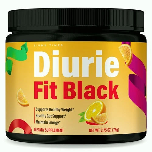 Diurie Fit Black Powder - Original Formula for Natural Weight Loss (30 Servs.)