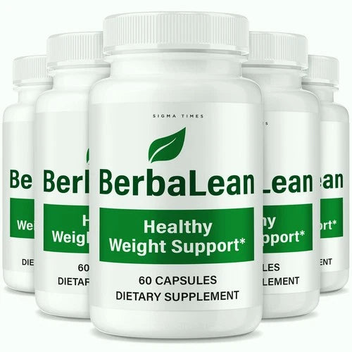 (5 Pack) BerbaLean Capsules - Berba Lean Pills for Advanced Weight Loss