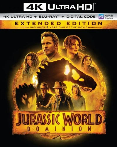 Jurassic World Dominion 4K UHD Blu-ray Bryce Dallas Howard NEW