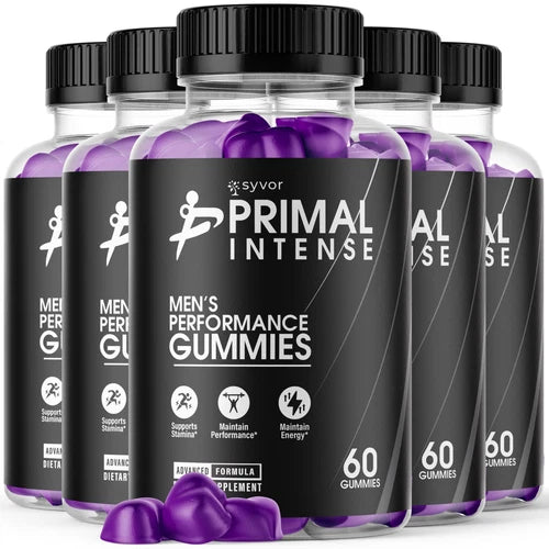 (5 Pack) Primal Intense Male Gum Advanced Formula Vitamin Supplement 300 Gummies