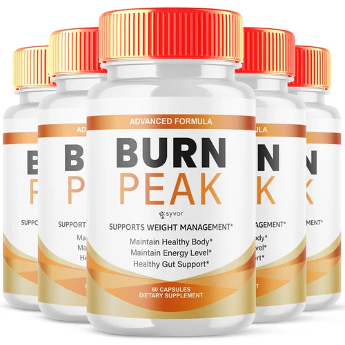 (5 Pack) Burn Peak Advanced Formula Natural Energy & Fitness Vitamin 300 Capsule