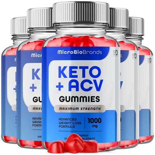 Microbio Keto ACV Gummies Maximum Strength Weight Loss Support (5 Pack)