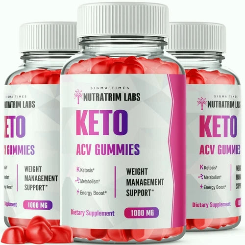 (3 Pack) Nutratrim Labs Keto ACV Gummies to Boost Metabolism and Weight Loss