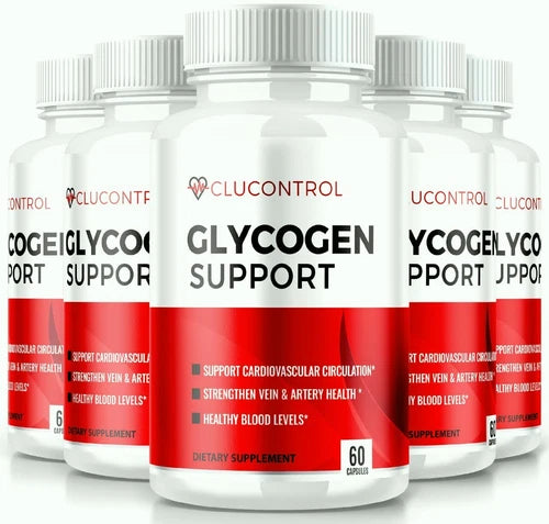 (5 Pack) Clucontrol Glycogen Support Pills for Fit Blood Levels & Heart Health
