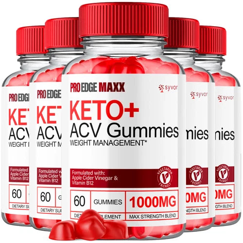 Pro Edge Maxx Keto ACV Gummies Maximum Strength Vitamin Formula, 300 Gummies