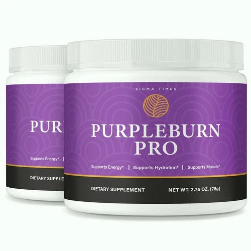 (2 Pack) Purple Burn Pro Powder, PurpleBurn Pro Fat Burner for Weight Loss