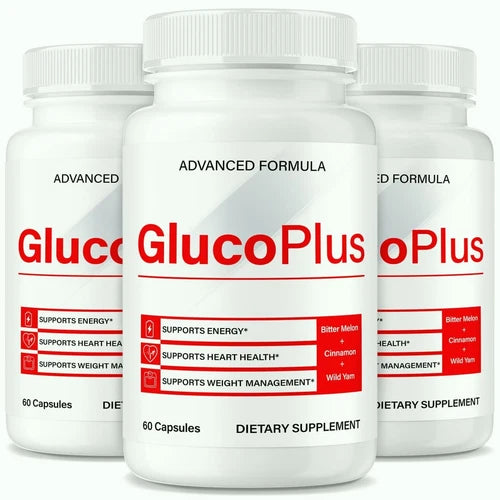 (3pk) Gluco Plus Blood Optimizer, GlucoPlus Blood Support Pills for Circulation