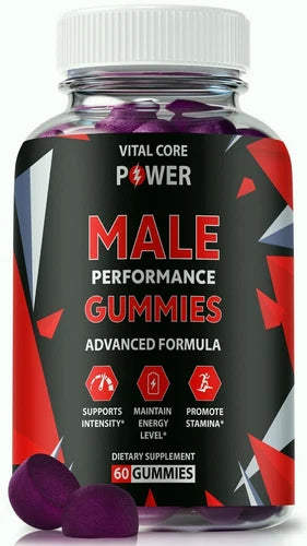 Vital Core Power Male Enhancement Gummies, Vital Core Power ED Gummy 60ct