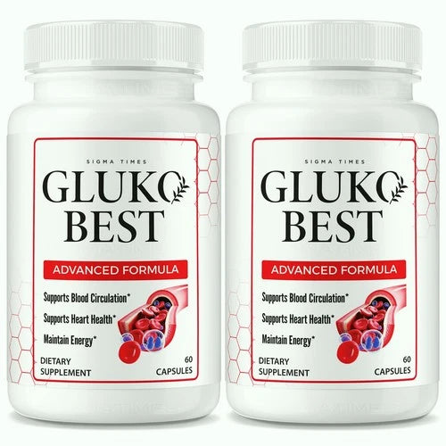 (2 Pack) GlukoBest Capsules, Gluko Best Heart Health Support for Balanced Levels