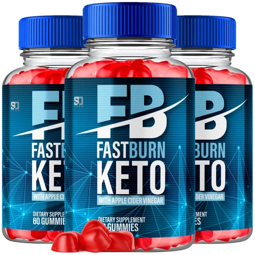 (3 Pack) Fast Burn Keto Gummies, Fastburn ACV Keto Weight Loss (180 Gummies)