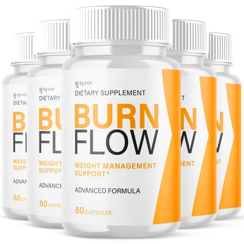 (5 Pack) Burn Flow Advanced Formula Natural Energy & Fitness Vitamin 300 Capsule