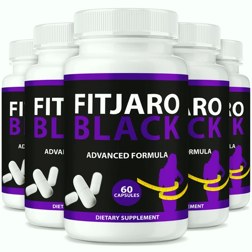 (5 Pack) Fit Jaro Black for Weight loss, Advanced FitJaro Fat-Burning Formula
