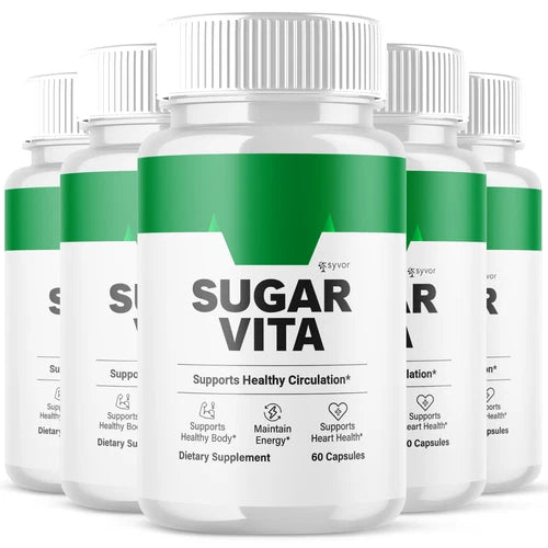 (5 Pack) Sugar Vita Blood Balance Advanced Support Glycogen Vitamin 300 Capsules